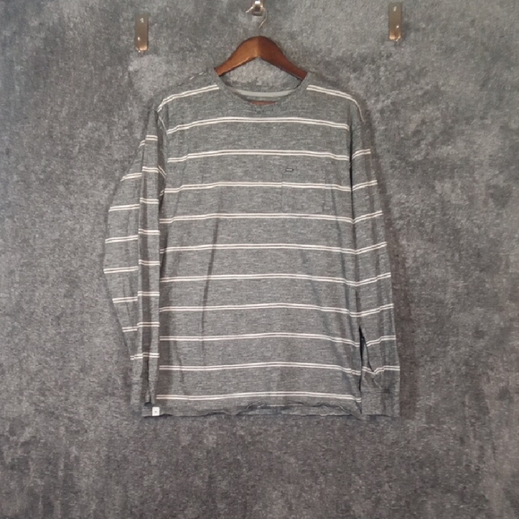Rip Curl Gray and White Long Sleeve Tee Mens Extra Large - Picture 1 of 7